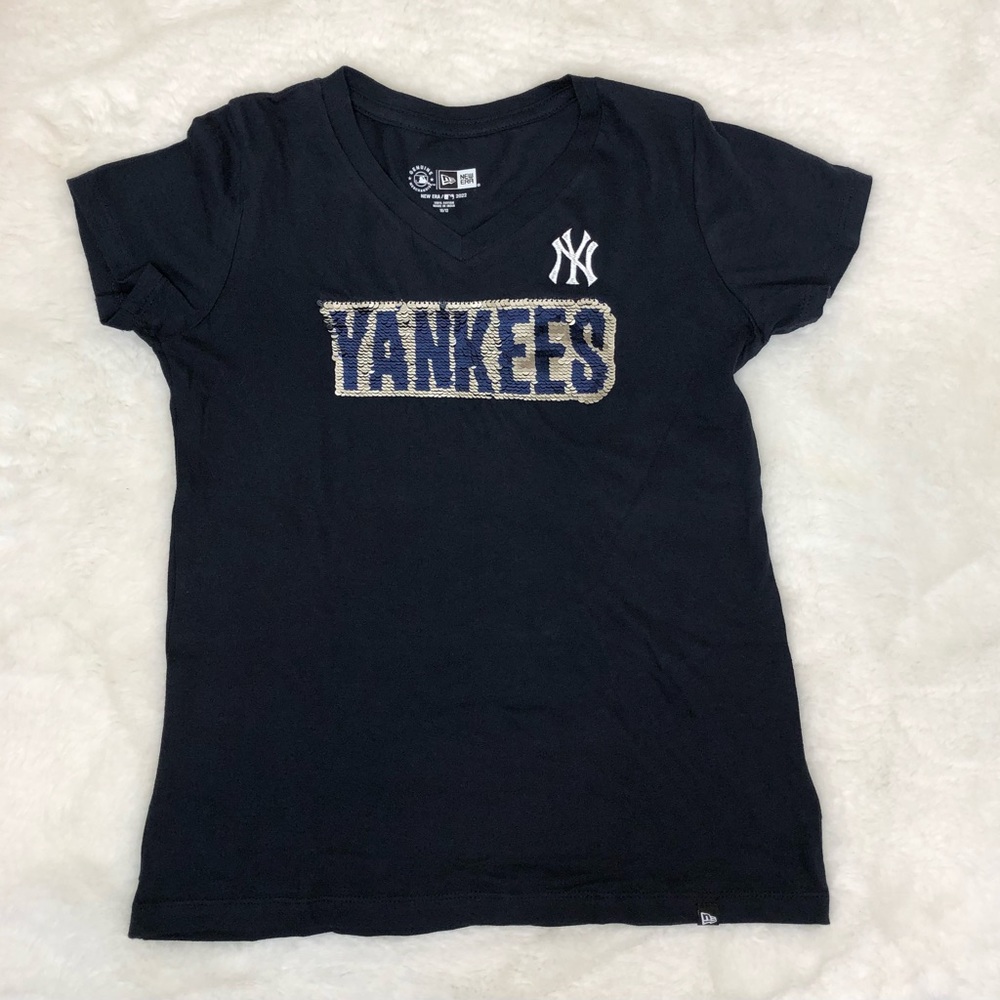 New Era Kids Sequin Yankee Shirt